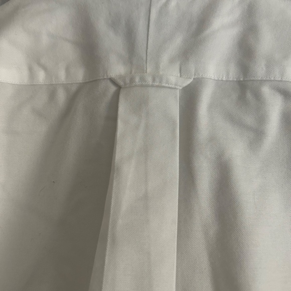 Lands' End Traditional Fit No Iron Supima Oxford Short Sleeve Shirt, Sz 17, NWOT - Picture 7 of 13